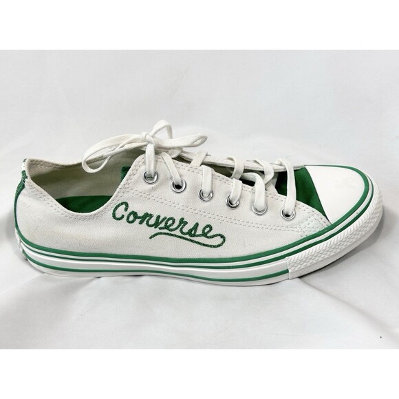 Converse Chuck Taylor All Star Retro Varsity Women Sz 10 Green / White - Picture 13 of 16